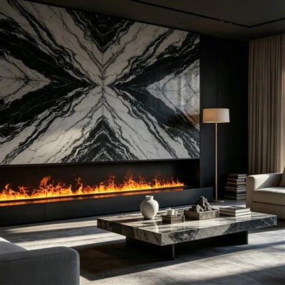 3D Water Steam Fire Place