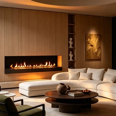 Alcohol Burning Fireplace